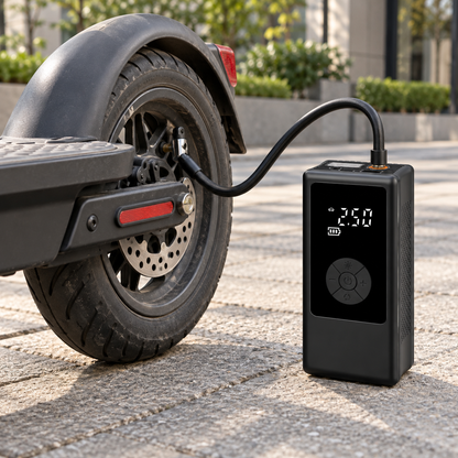 🚗 Portable Tire Inflator | Plastic Shell | Road Trips | Car Owners | LED Display