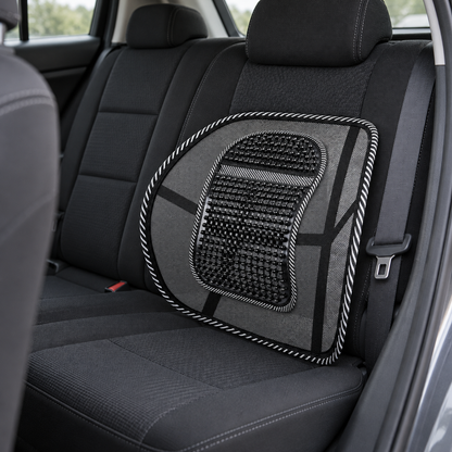 🚗 Lumbar Cushion | Breathable Mesh | Cars | Drivers | Beaded Contour