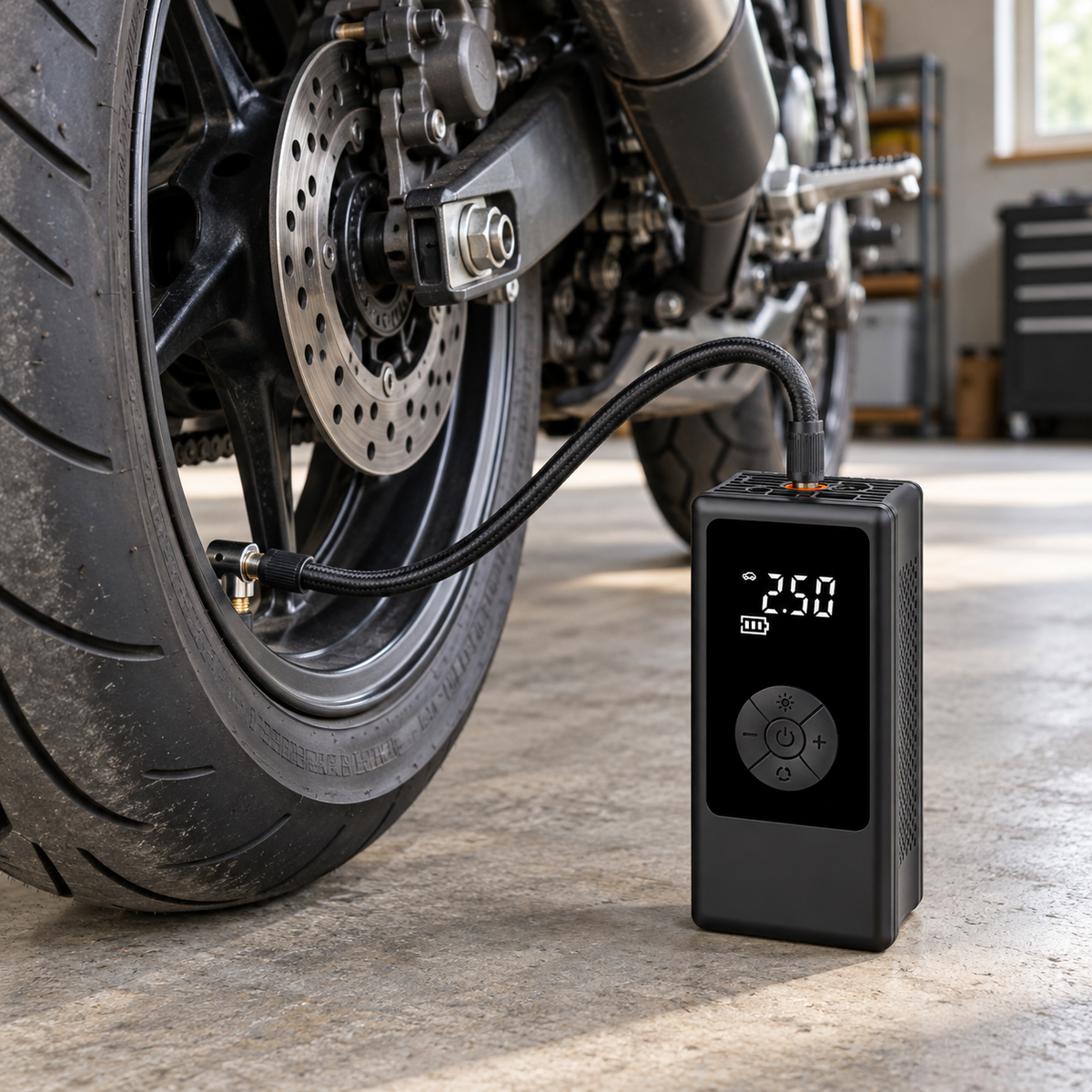 🚗 Portable Tire Inflator | Plastic Shell | Road Trips | Car Owners | LED Display