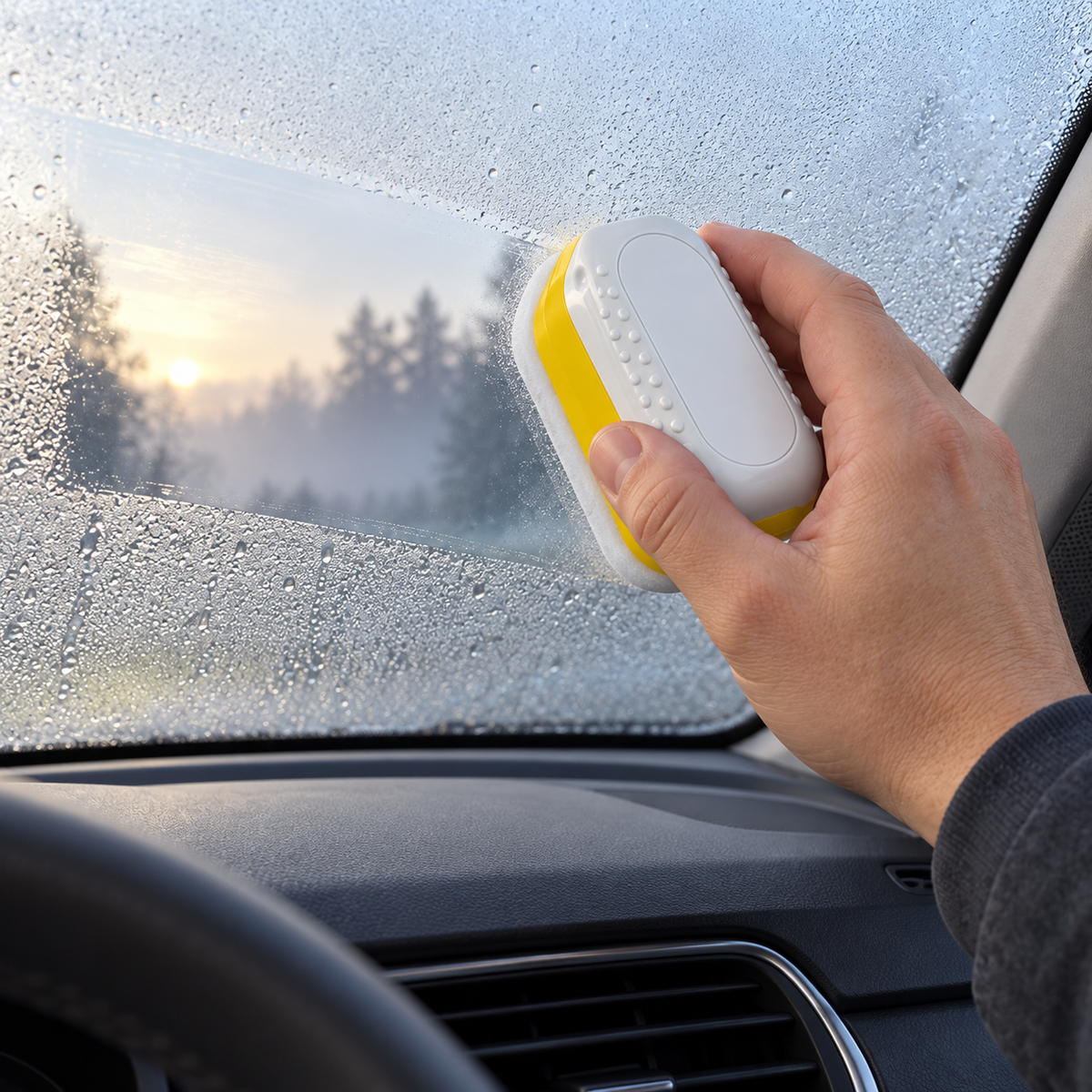 🚘 Anti-Fog Glass Wipe | Plastic | Windshields | Drivers | Two-Tone Design