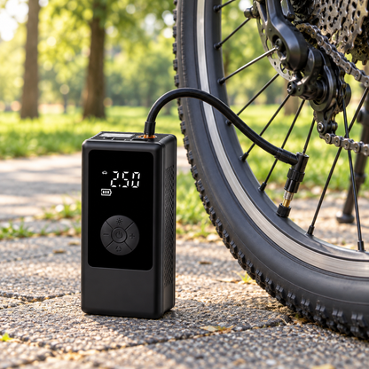 🚗 Portable Tire Inflator | Plastic Shell | Road Trips | Car Owners | LED Display