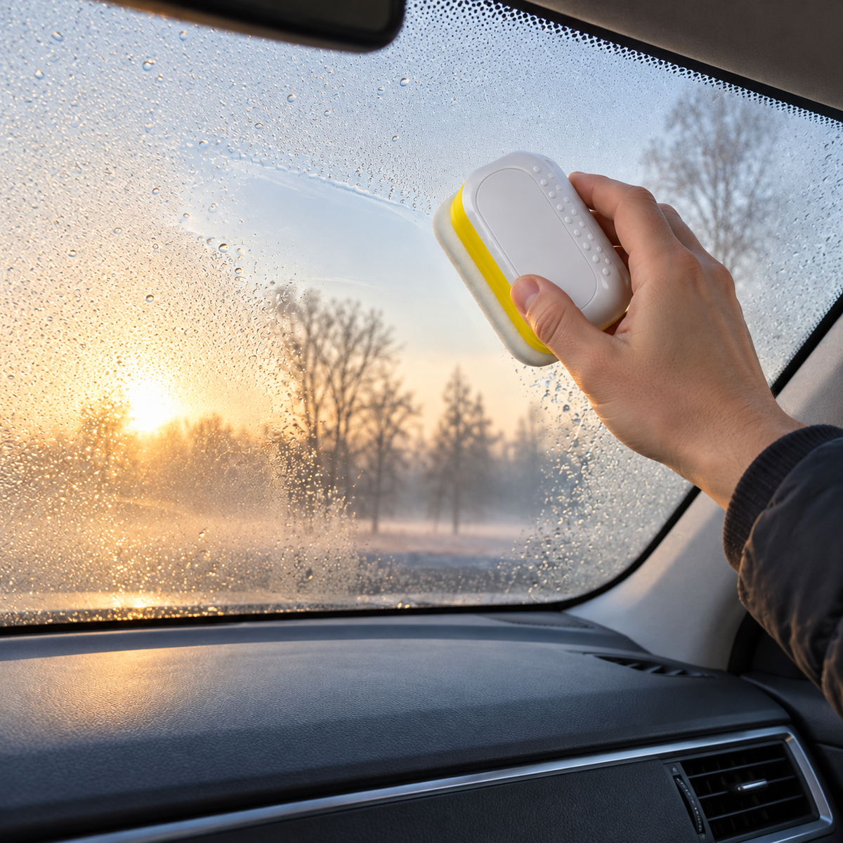 🚘 Anti-Fog Glass Wipe | Plastic | Windshields | Drivers | Two-Tone Design