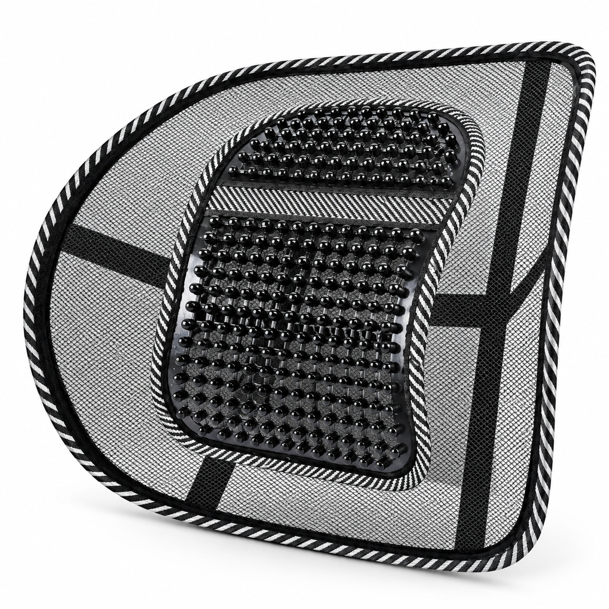 🚗 Lumbar Cushion | Breathable Mesh | Cars | Drivers | Beaded Contour