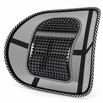 🚗 Lumbar Cushion | Breathable Mesh | Cars | Drivers | Beaded Contour