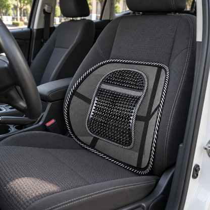 🚗 Lumbar Cushion | Breathable Mesh | Cars | Drivers | Beaded Contour
