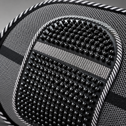🚗 Lumbar Cushion | Breathable Mesh | Cars | Drivers | Beaded Contour